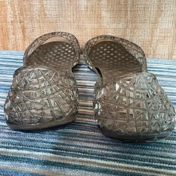 Steve Madden Smoky Grey Jelly Flats - Picture 3 of 5